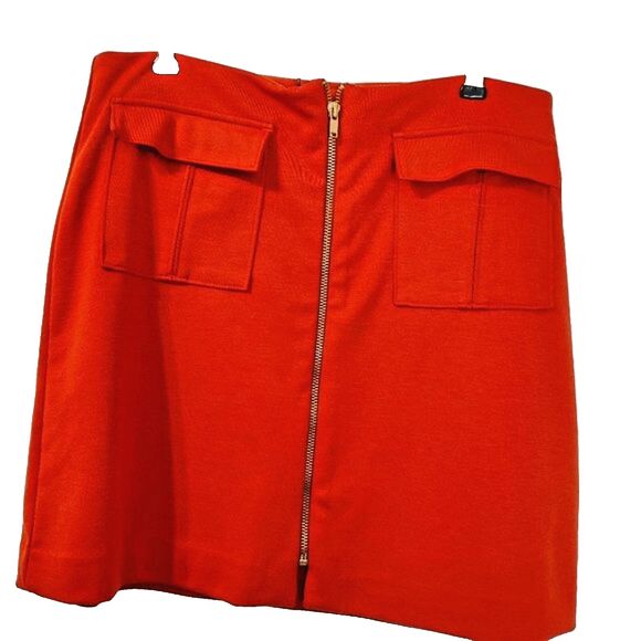 Banana Republic Orange Skirt Size 8-Bright! - Picture 2 of 5